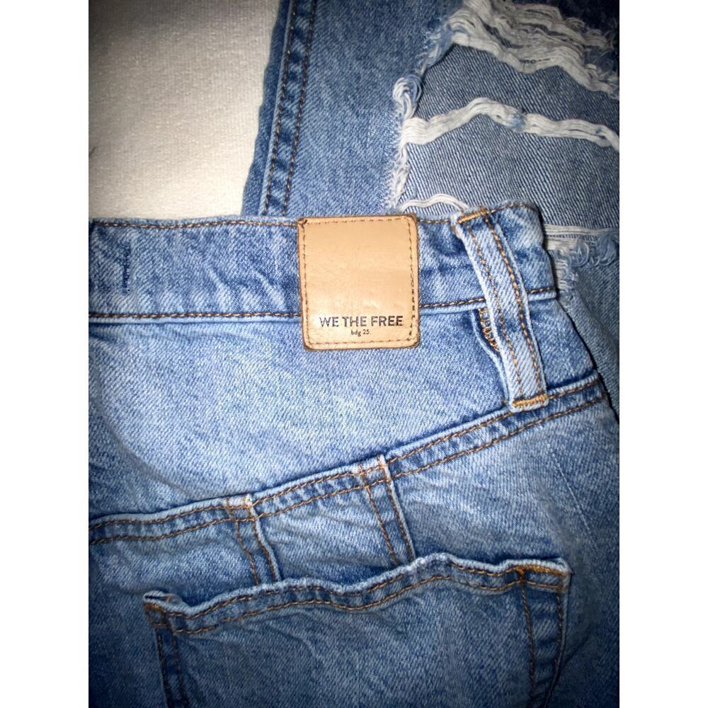 Free People CRVY Straight Shooter Distressed Jeans Size 29 - Picture 5 of 6
